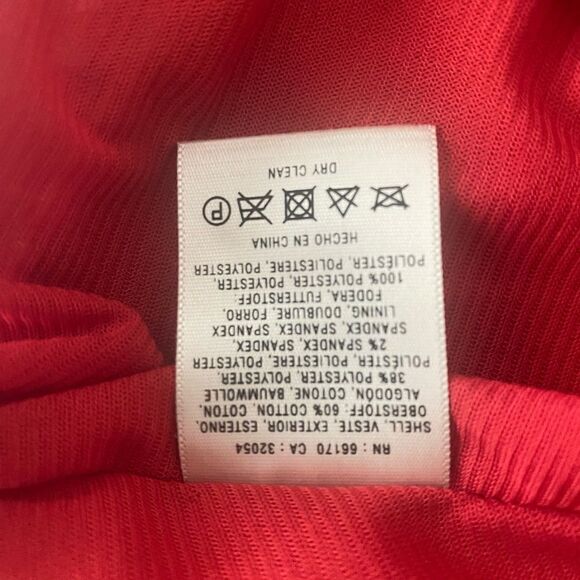 Anthropologie MAEVE Sleeveless Red/Cream Leopard Print Skater Dress. Size Small - Picture 9 of 9